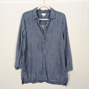 J. Jill Blue Denim Blouse